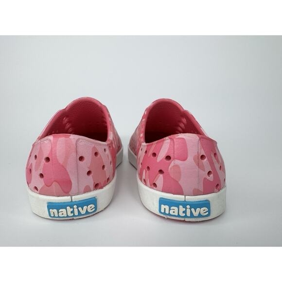 Native Jefferson Slip On Kids Size C7 18-24mo Pink Camo Waterproof Play Shoes - Picture 5 of 12